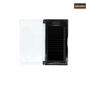 Extension ciglia Dark Brown – Tecnica su Strip & Manuale - 18 Lines Mix - Curva C / 0.07