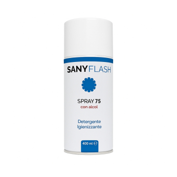 Sany Flash Spray 75% Alcool – Detergente Igienizzante – 400ml