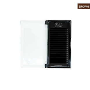 Extension ciglia Dark Brown – Tecnica su Strip & Manuale - 18 Lines Mix - Curva C / 0.07