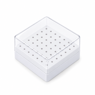 Porta Punte Fresa 100 Fori - Bianco