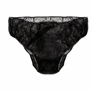 Slip Unisex Nero in TNT Coprente
